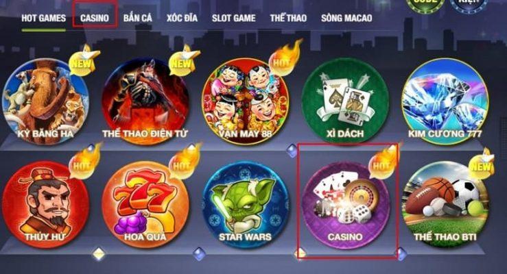 Casino - Game bài đổi thưởng tại King Fun