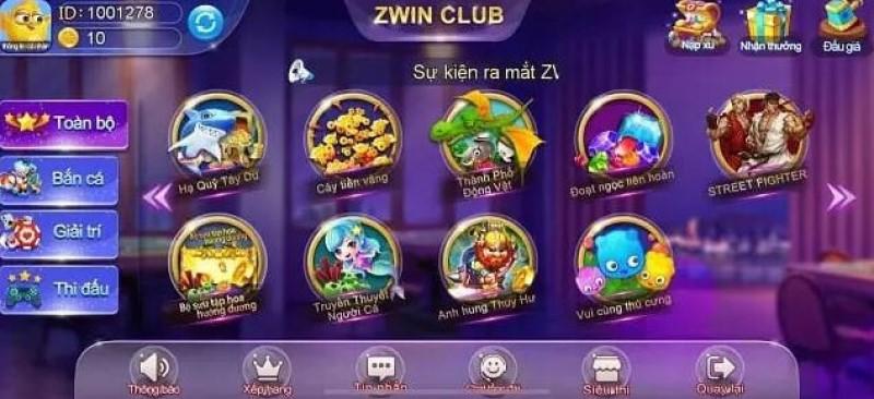 Giới thiệu sơ lược về cổng game ZwinClub